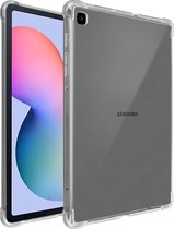 Geschikt voor Samsung Galaxy Tab S6 Lite Flexibel Silicone hoesje met bumperhoeken transparant