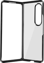Samsung Z Fold 4 Rigid Case Transparant Achterkant Chrome zwart Edge Forcell