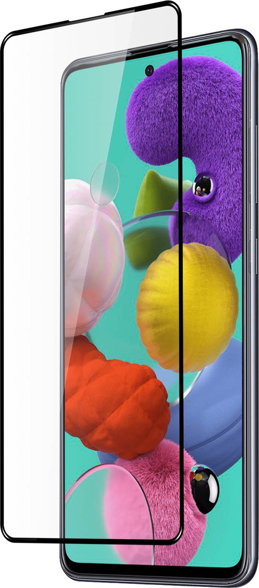 iMak, Tempered Glass Screenprotector Geschikt voor Galaxy A51, Transparant