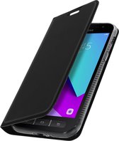 Geschikt voor Samsung Galaxy Xcover 4/4s Cover Kaarthouder Videostandaard Dux Ducis zwart