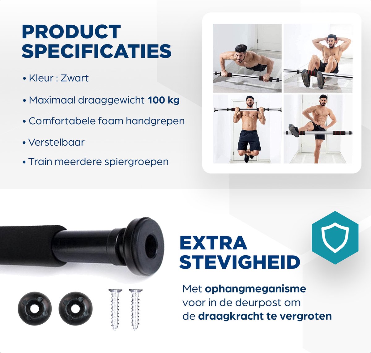 SOUTHWALL Pull Up Bar - Optrekstang Deur thumbnail 5