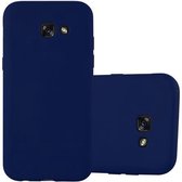 Cadorabo Hoesje geschikt voor Samsung Galaxy A5 2017 in CANDY DONKER BLAUW - Beschermhoes gemaakt van flexibel TPU silicone Case Cover