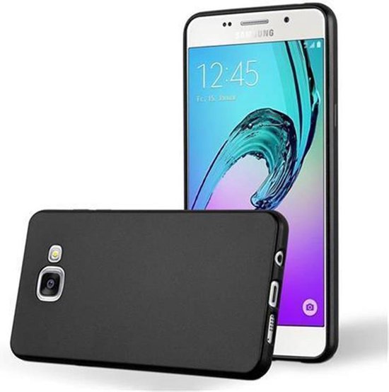 Coque Cadorabo pour Samsung Galaxy A3 2016 en NOIR MÉTALLIQUE - Coque de protection en silicone TPU souple