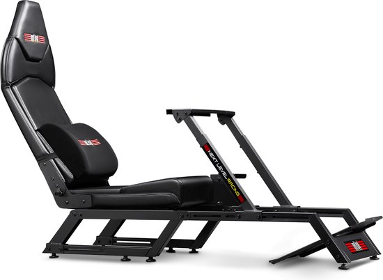 Next Level Racing F-GT Simulator - Racestoel Cockpit - Compatibel met Logitech G29/G920, Thrustmaster & Fanatec - Next Level Racing