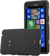 Cadorabo Hoesje geschikt voor Nokia Lumia 625 in FROST ZWART - Beschermhoes gemaakt van flexibel TPU silicone Case Cover