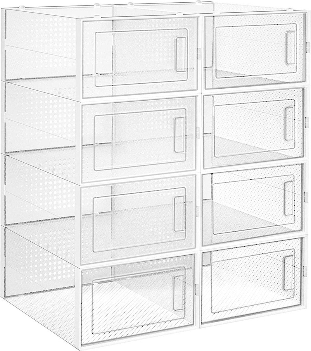 Schoenendozen - Schoenenkast - Opbergdozen - Schoenenopslag - Schoenenrek - Transparant