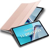 Cadorabo Tablet Hoesje geschikt voor Huawei MatePad 11 (10.95 inch) in PASTEL ROZE GOUD - Ultra dun beschermend geval met automatische Wake Up en Stand functie Book Case Cover Etui