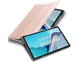 Cadorabo Tablet Hoesje geschikt voor Huawei MatePad 11 (10.95 Zoll) in PASTEL ROZE GOUD - Ultra dun beschermend geval met automatische Wake Up en Stand functie Book Case Cover Etui