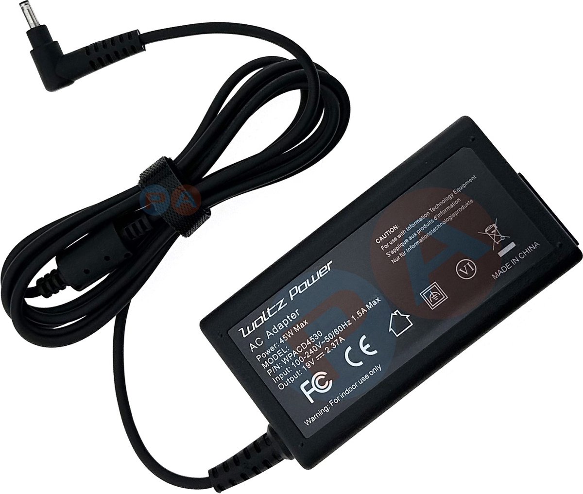 Image of 45W Laptop Oplader geschikt voor Acer Aspire 1 A115-22 - Ronde Pin 3.0x1.0mm Desktop Versie