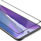 Cadorabo Screenprotector geschikt voor Samsung Galaxy NOTE 20 Volledig scherm pantserfolie Beschermfolie in TRANSPARANT met ZWART - Gehard (Tempered) display beschermglas in 9H hardheid met 3D Touch