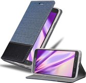 Cadorabo Hoesje voor Samsung Galaxy NOTE 3 NEO in DONKERBLAUW ZWART - Beschermhoes met magnetische sluiting, standfunctie en kaartvakje Book Case Cover Etui