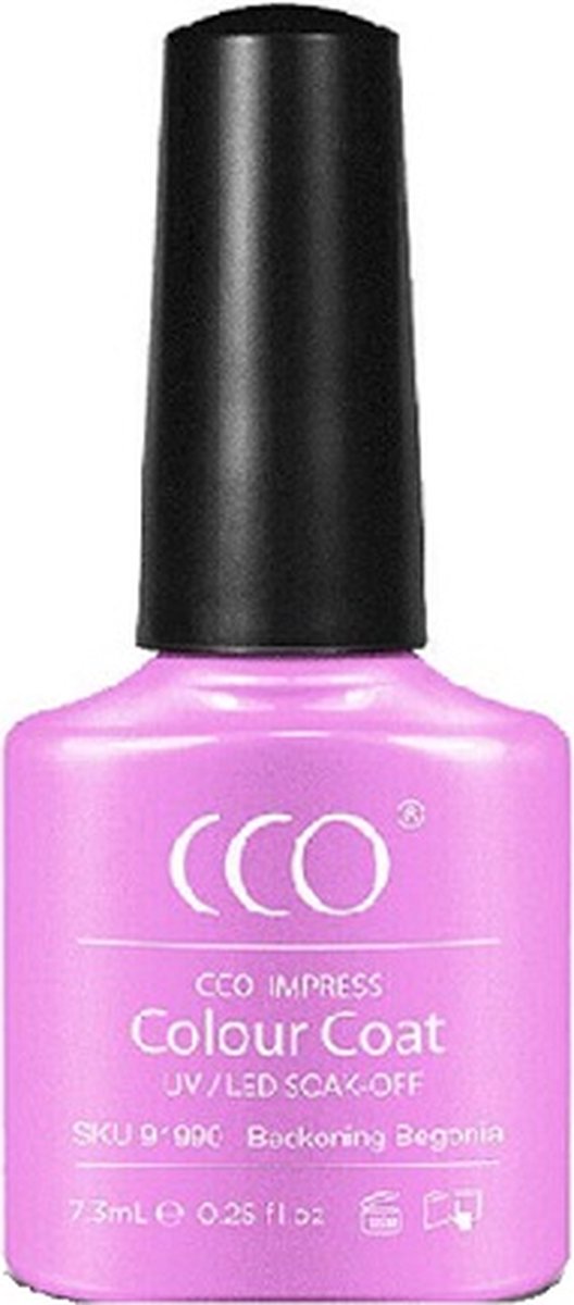 CCO Shellac - Gel Nagellak - kleur Beckoning Begonia 91990 - Roze - Dekkende kleur - 7.3ml - Vegan