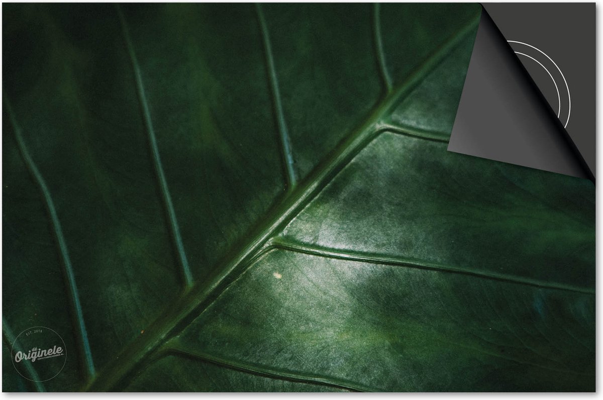 Inductie beschermer 71x52 - afdekplaat inductie mat - Dietrix Kookplaat beschermer - Exclusief - Leaves - 17 Nerf van dichtbij