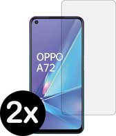 Smartphonica Screenprotector voor Oppo A72 van glas - 2 stuks / Normaal geschikt voor Oppo A72