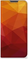 Stand Case geschikt voor OPPO A54 5G | A74 5G | A93 5G Polygon Red