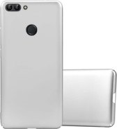 Coque Cadorabo pour Huawei P SMART 2018 / Enjoy 7S en METAL SILVER - Coque de protection rigide en aspect métal contre les rayures et les chocs