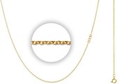 iXXXi Jewelry Ketting 1mm 40-80cm Goudkleurig met Logo 80+5 cm