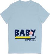 Aankomende Moeder T Shirt – Zwanger – Blauw - M