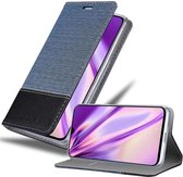 Cadorabo Hoesje geschikt voor Samsung Galaxy A70 / A70s in DONKERBLAUW ZWART - Beschermhoes met magnetische sluiting, standfunctie en kaartvakje Book Case Cover Etui