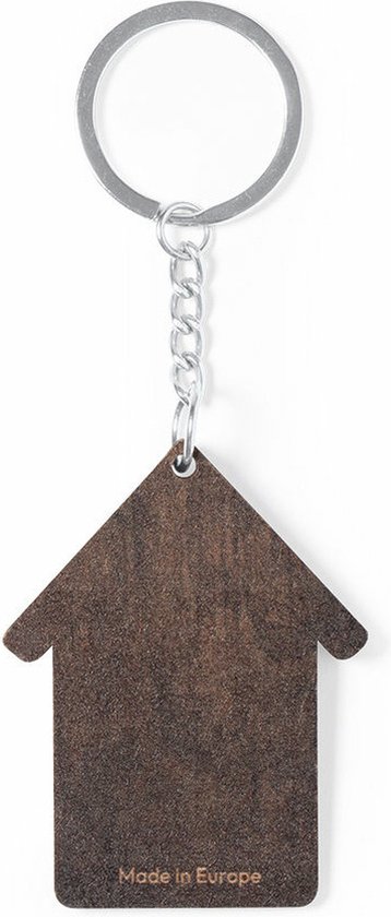 5 Porte-clés En Bois Forme Maison Et Cœur - Décoratifs, Suspendus, Pour Clés Ou Sacs - 2