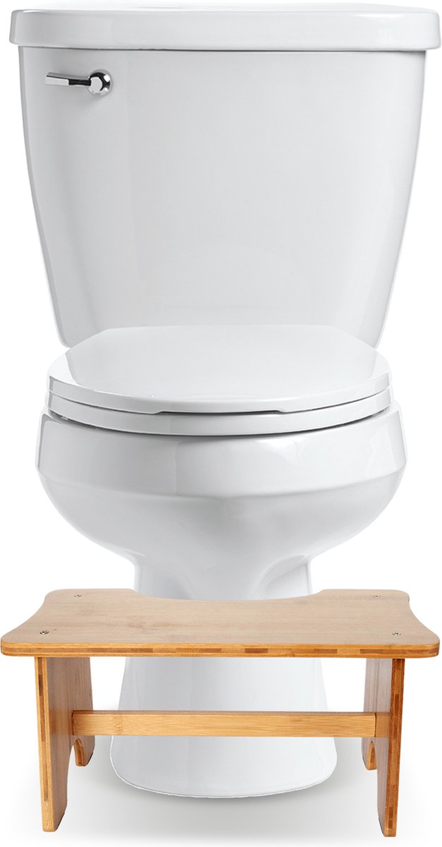 BUDDLEY® Toiletkrukje Bamboe | Toilet Squatty | WC krukje hout | Potty