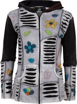 Dames Vest van Katoen zonder voering en vaste capuchon - SHAKALOHA - W Madzz GreyLBrown XL