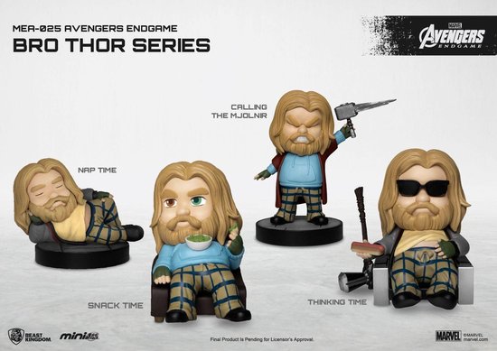 Beast Kingdom - Marvel - MEA-025 - Avengers : Endgame - Série Bro Thor - Snack time - 8cm