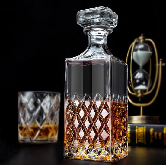 carafe / verre cristal / Set pour verres à Whisky - BarCraft Carafe en verre  broyé... | bol