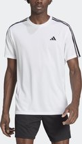 adidas Performance Train Essentials 3-Stripes Training T-Shirt - Heren - Wit- XL