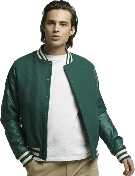 SUPERDRY Vintage Varsity Bomber Jasje Mannen Grijs - Maat M