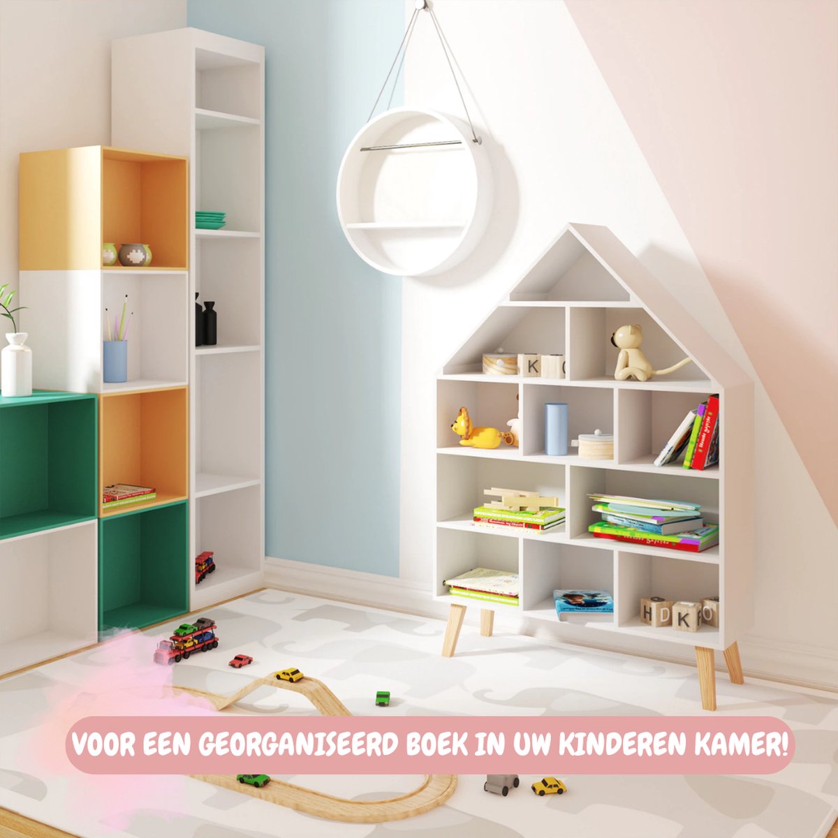 Boekenrek voor promo kinderkamer