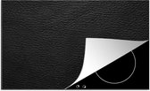 KitchenYeah® Inductie beschermer 83x51.5 cm - Leer - Lederlook - Zwart - Grijs - Kookplaataccessoires - Afdekplaat voor kookplaat - Inductiebeschermer - Inductiemat - Inductieplaat mat