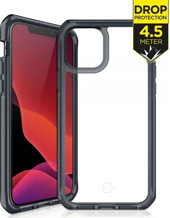 Coque ITskins Supreme Clear pour Apple iPhone 12 Pro Max - Protection niveau 3 - Transparent/ Zwart