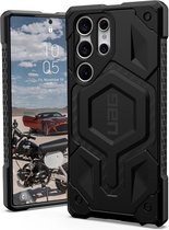Urban Armor Gear Monarch Pro Samsung Galaxy S23 Ultra Hoesje | Back Cover Geschikt voor Draadloos Opladen met Magnetische Ring Carbon