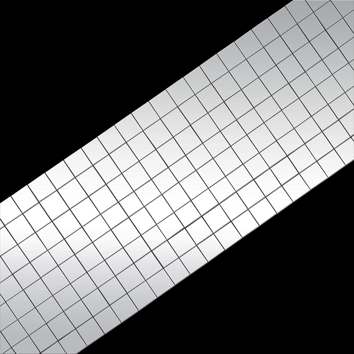Allecto Plus - 3 rouleaux de mosaïque miroir autocollante - 4800 pièces - salle de