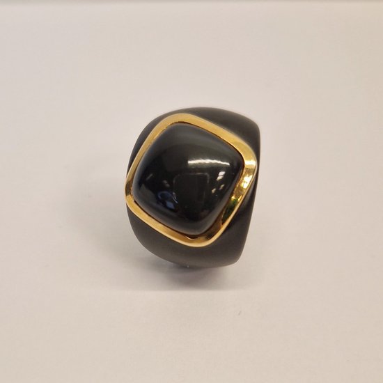 Foto: Damesring keramiek orotech ak 3 147 maansteen ros goud 18 karaat sale juwelier verlinden st hubert van 785 voor 599 