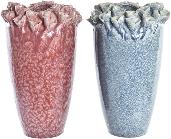 vtwonen Glazen Vaas - Groen - Glas - 23x27 cm
