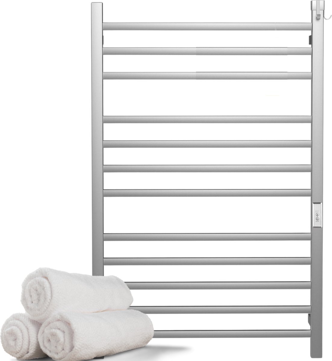 Currero Wanddroogrek - Droogrek Muur - Wasrek Muur - Handdoekrek - Ophangbaar - Chroom - Voor 10 Handdoeken