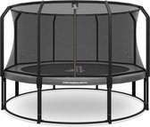 Magic Circle Pro - Trampoline met veiligheidsnet - ø 427 cm - Grijs - Ronde trampoline met net - Buitenspeelgoed