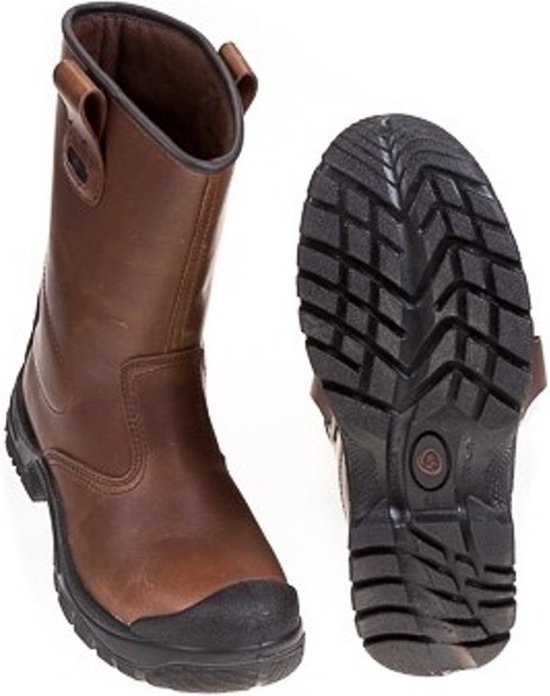 Botte de travail non doublée - marron - S3 - KM Safety - pointure 43