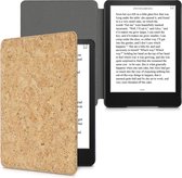 kwmobile Étui en liège compatible avec Amazon Kindle Paperwhite 11. Generation 2022 - Housse de protection pour liseuse - En marron clair