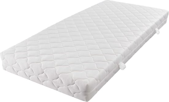 vidaXL - Matras - met - een - wasbare - hoes - 200x180x17 - cm