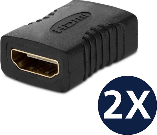 Techvavo® Set de 2 - Coupleur HDMI - Adaptateur HDMI - Prolongateur -  Adaptateur