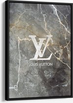 Peinture sur toile de Luxe Louis Vuitton avec cadre de cuisson noir | 50 x  70 cm |... | bol.com