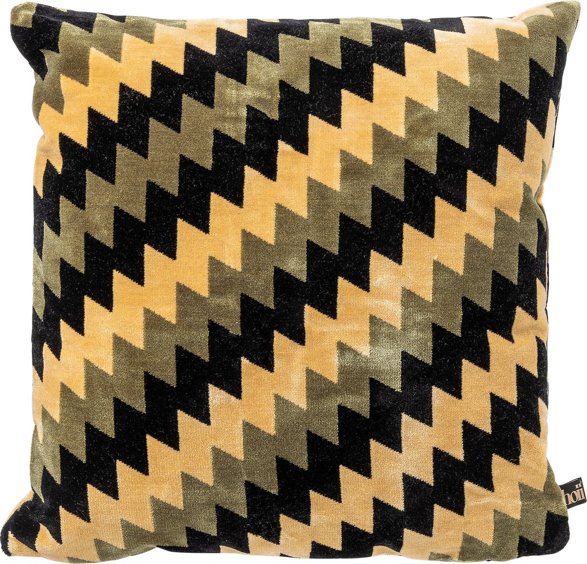 Hoii FRANCESCO | sierkussen 45x45 cm | Military Olive | groen | multicolor | Hoii | met duurzame kussenvulling Olijfgroen