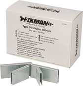 Fixman type 90 Agrafes, 5000 Pièces 5,85 X 25 X 1,25 mm