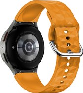 Band Geschikt voor Universele Galaxy Watch Siliconen met Ruiten – Geel