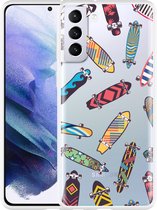 Hoesje Geschikt voor Samsung Galaxy S21+Skateboards