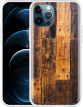 Geschikt voor Apple iPhone 12 Pro Hoesje Special Wood - Designed by Cazy