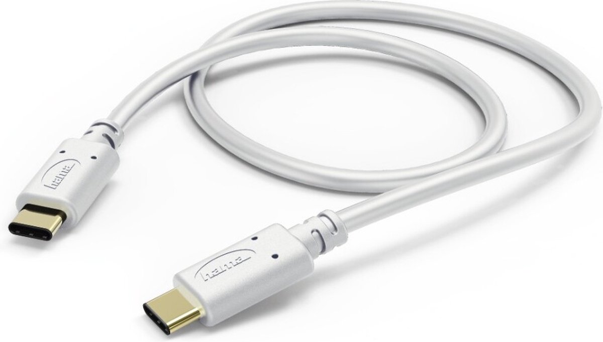 Hama Oplaad-/gegevenskabel, USB Type-C - USB Type-C, 1,5 m, wit